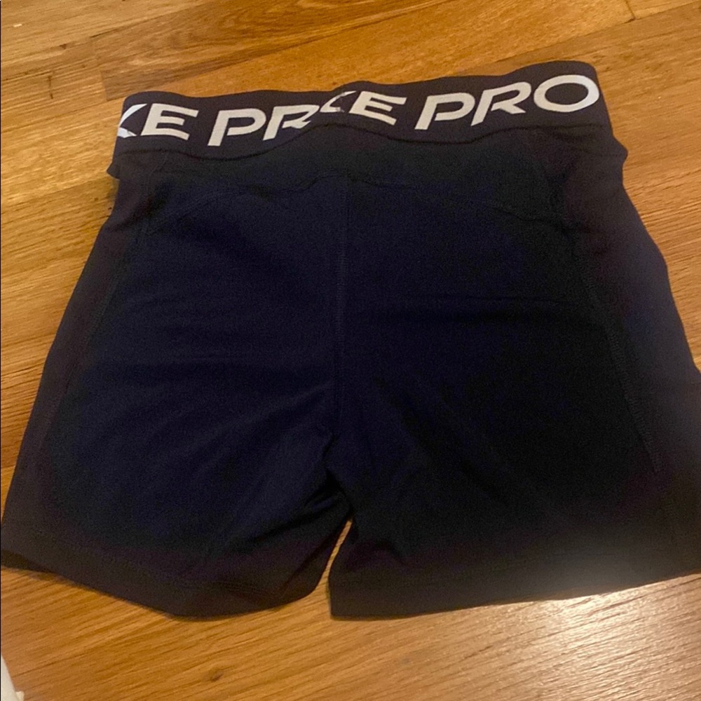Nike Women's Navy Pro Athletic Shorts